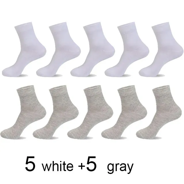 10 Pairs/Lot High Quality Men&#39;S Cotton Socks Black Business Socks Breathable 2021 New Autumn Win