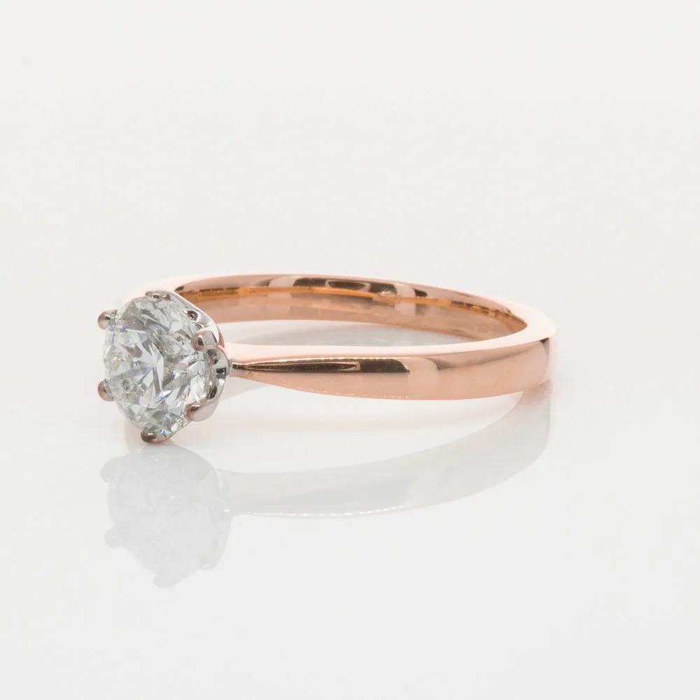 18ct Rose Gold 1.00ct Diamond Nova Ring