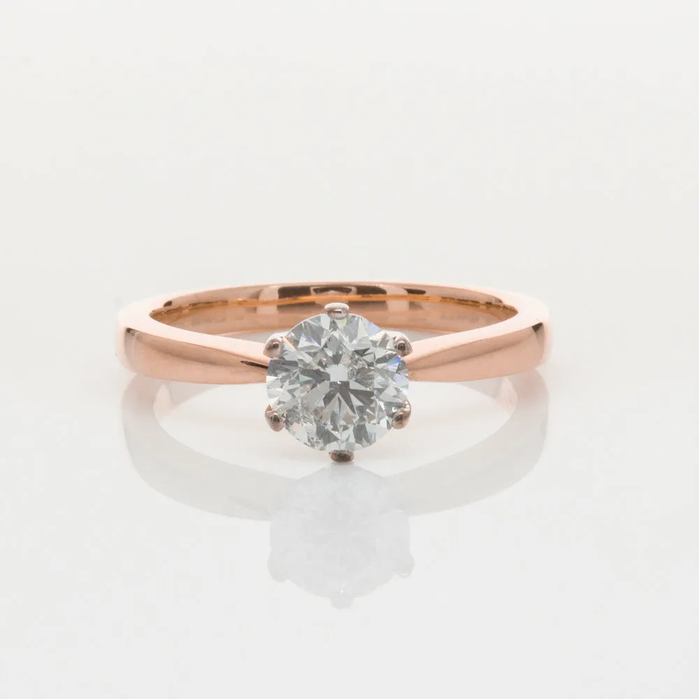 18ct Rose Gold 1.00ct Diamond Nova Ring