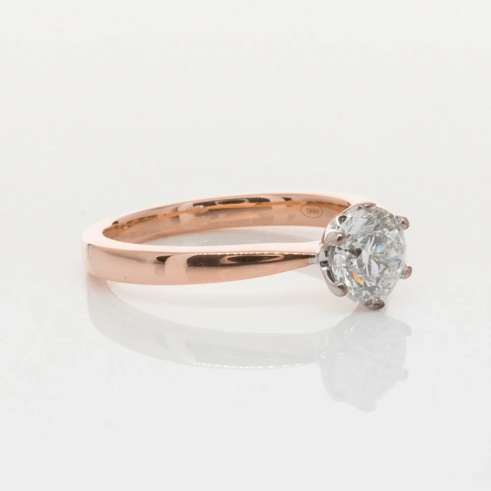 18ct Rose Gold 1.00ct Diamond Nova Ring