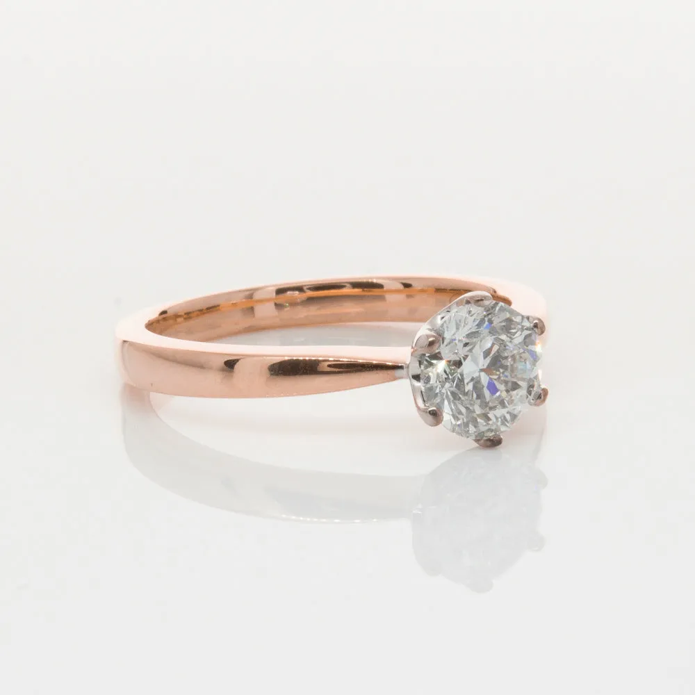 18ct Rose Gold 1.00ct Diamond Nova Ring