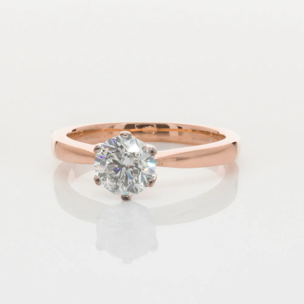 18ct Rose Gold 1.00ct Diamond Nova Ring