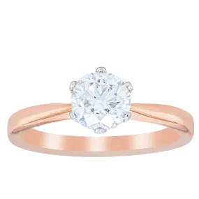 18ct Rose Gold 1.00ct Diamond Nova Ring