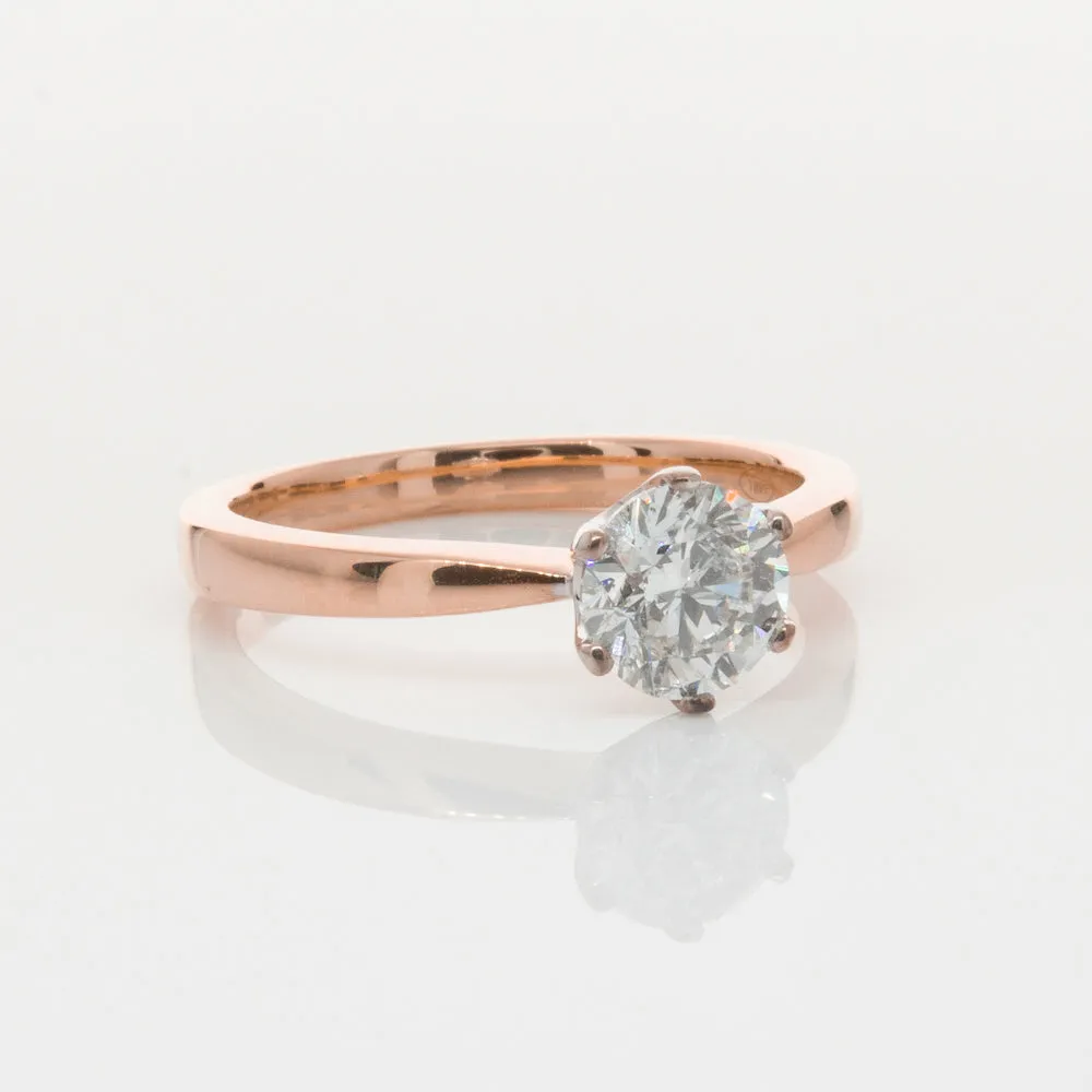 18ct Rose Gold 1.00ct Diamond Nova Ring