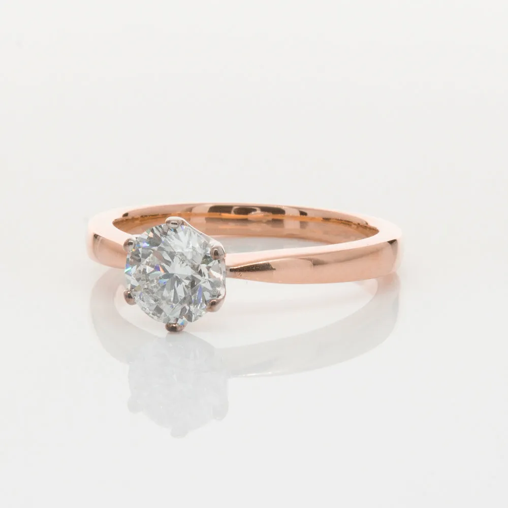 18ct Rose Gold 1.00ct Diamond Nova Ring