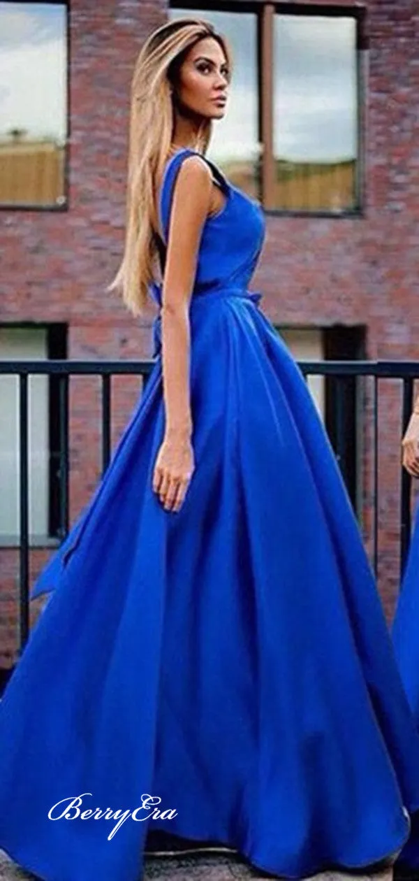 A-line Long Prom Dresses, Elegant Prom Dresses, Party Prom Dresses