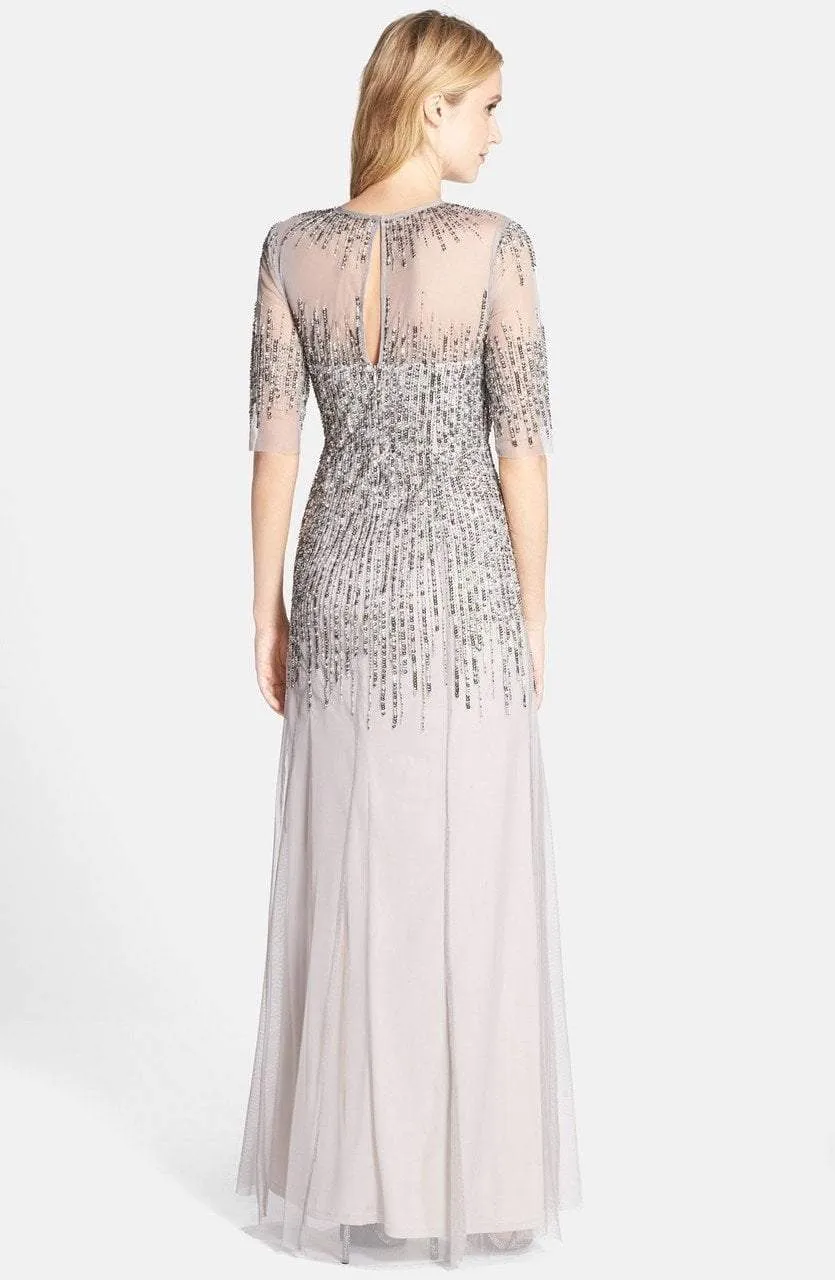 Adrianna Papell - 91896950 Embellished Illusion Jewel Sheath Gown