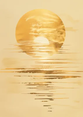 Aesthetic gold sun