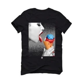 Air Jordan 4 What The Black T-Shirt (Lick It)