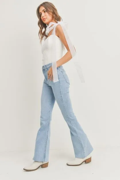 Amelia Flare Jeans Light Denim