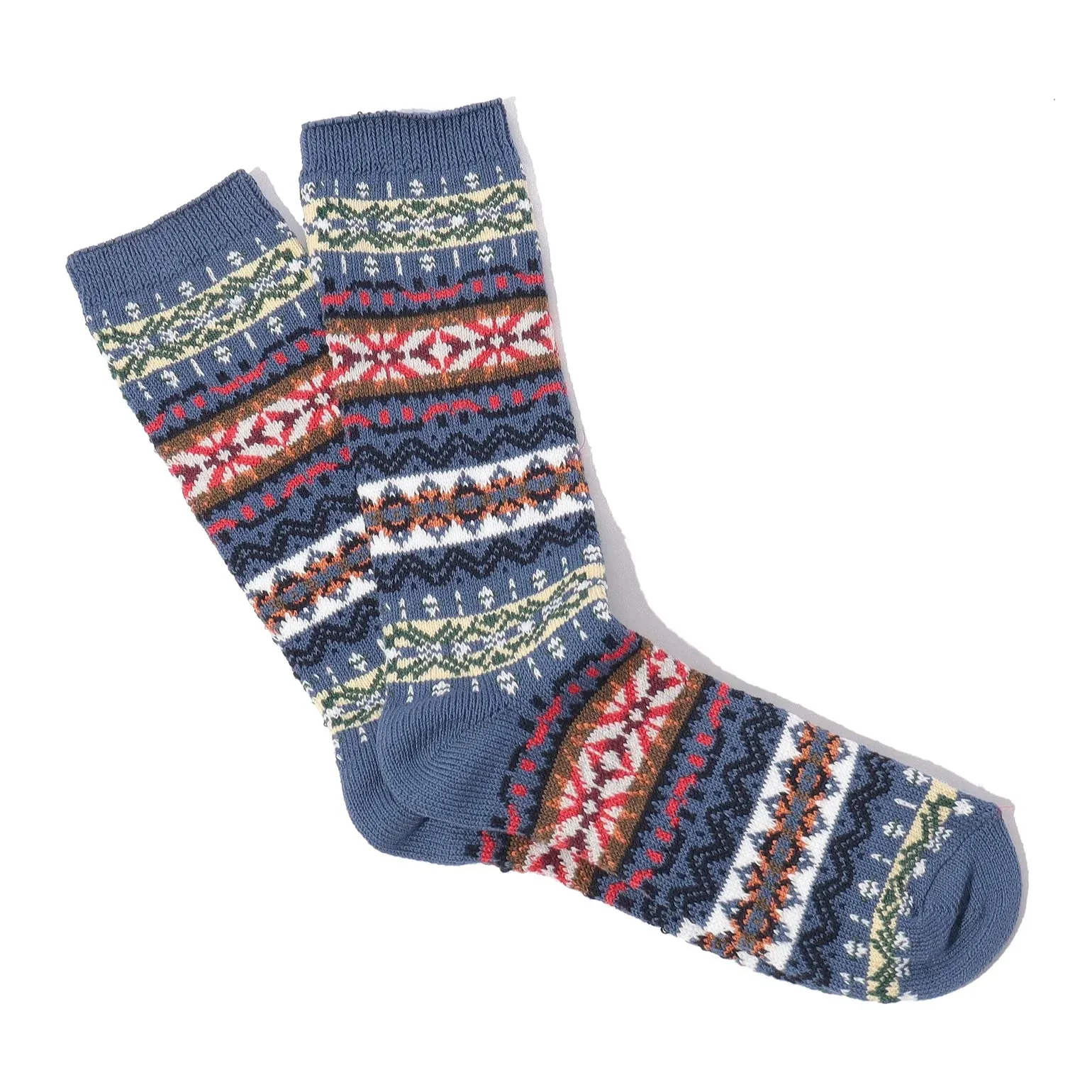 ANONYMOUSISM JAPAN 15158700 Fairisle Sock - Indigo