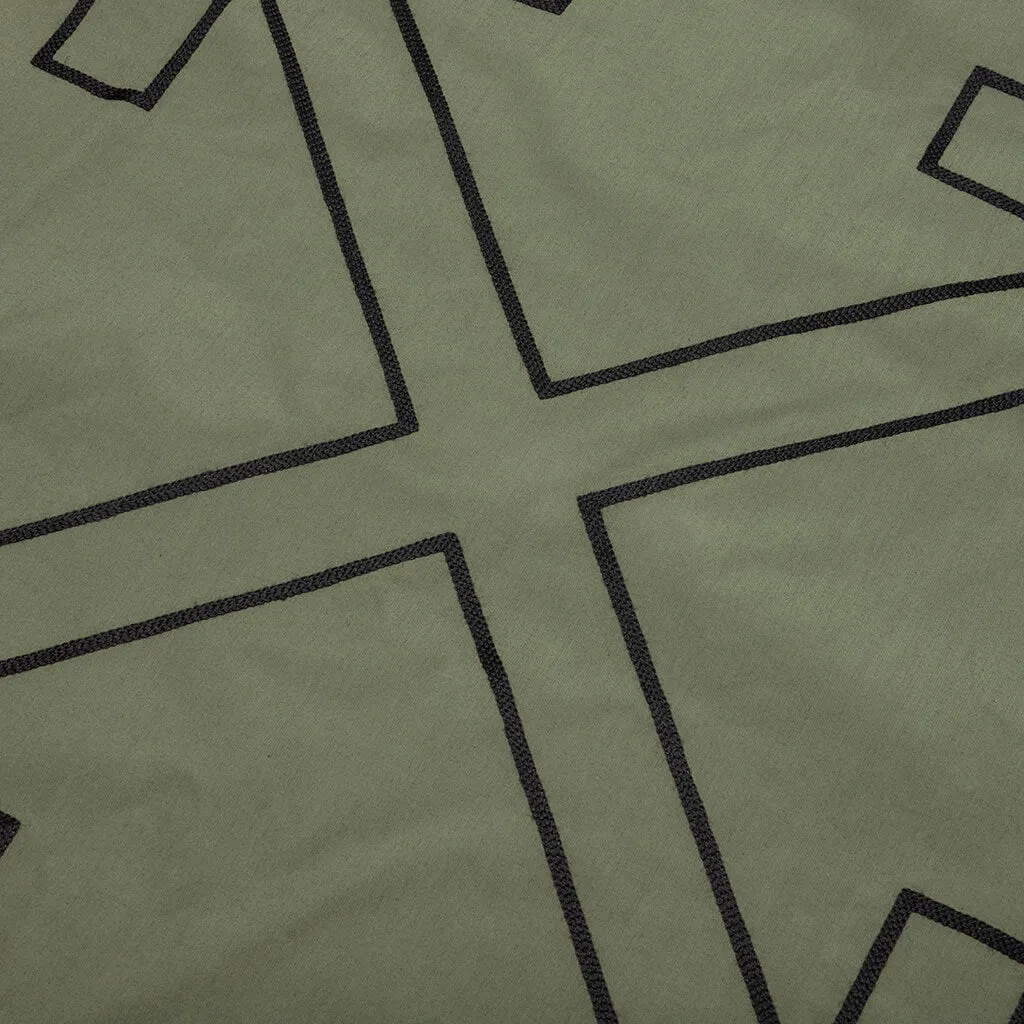 Arrow Outline Pajama S/S Shirt - Army Green