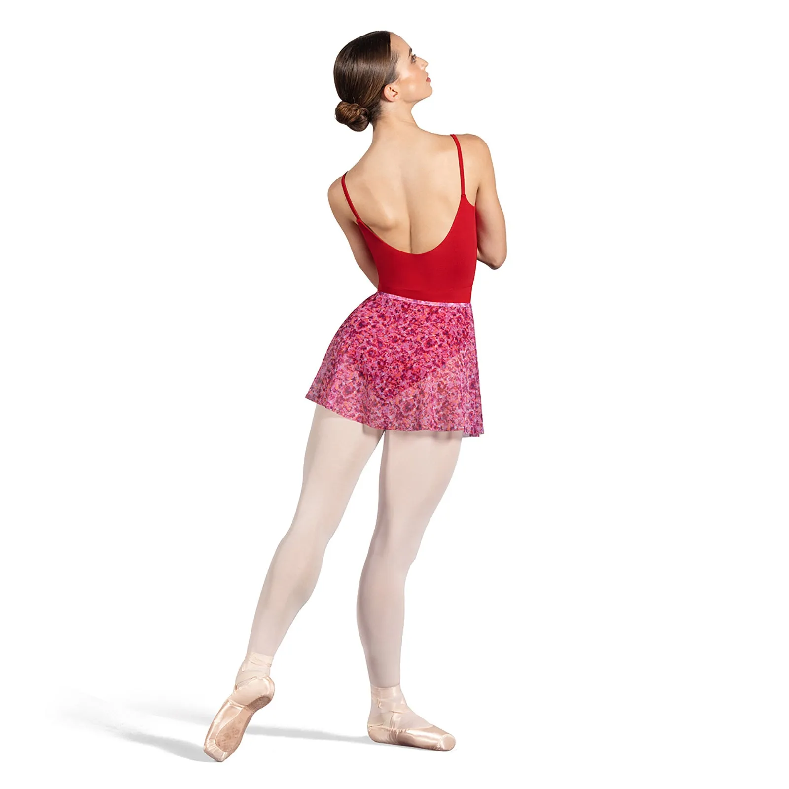 Bloch Adult Pull-On Mesh Floral Skirt