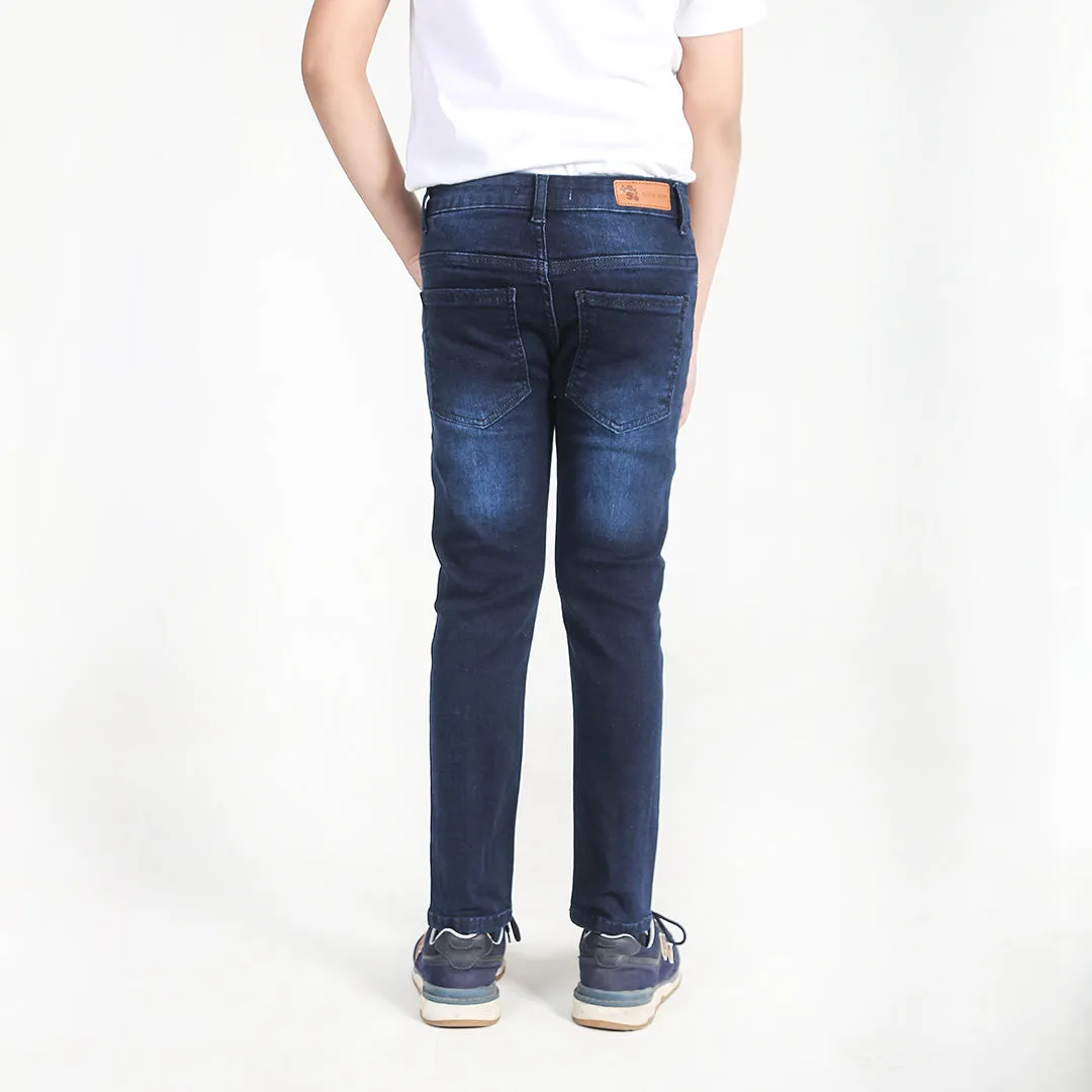 Blue Faded Skinny Denim