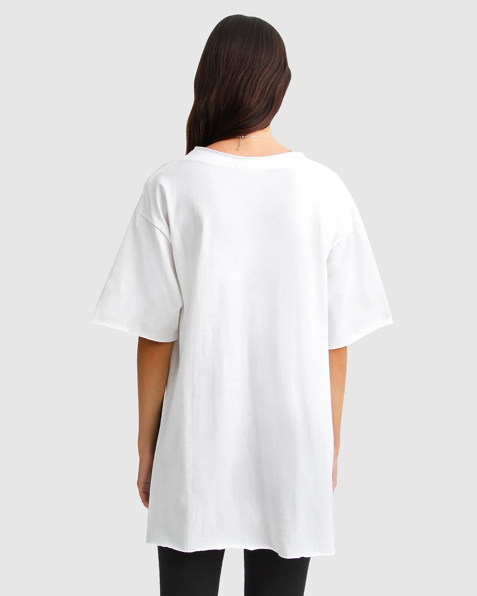 Brave Soul Oversized T-Shirt - White