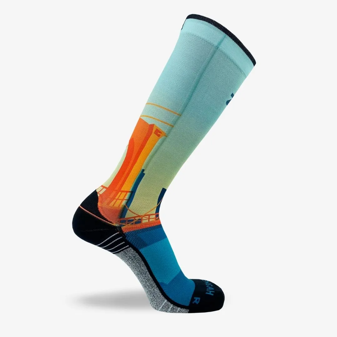 Brooklyn Postcard Compression Socks (Knee-High)