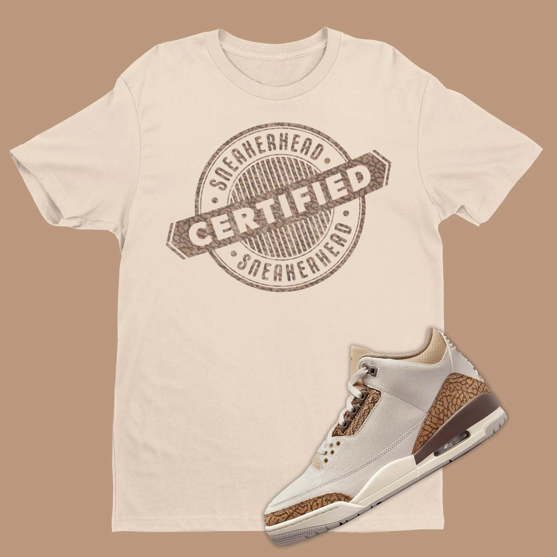 Certified Sneakerhead Shirt Matching Air Jordan 3 Palomino