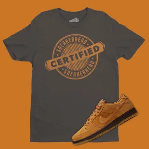 Certified Sneakerhead T-Shirt Matching Dunk Low Wheat