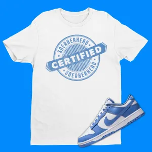 Certified Sneakerhead T-Shirt Matching Dunk Polar Blue