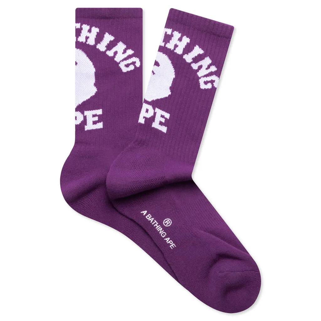 College Socks - Purple