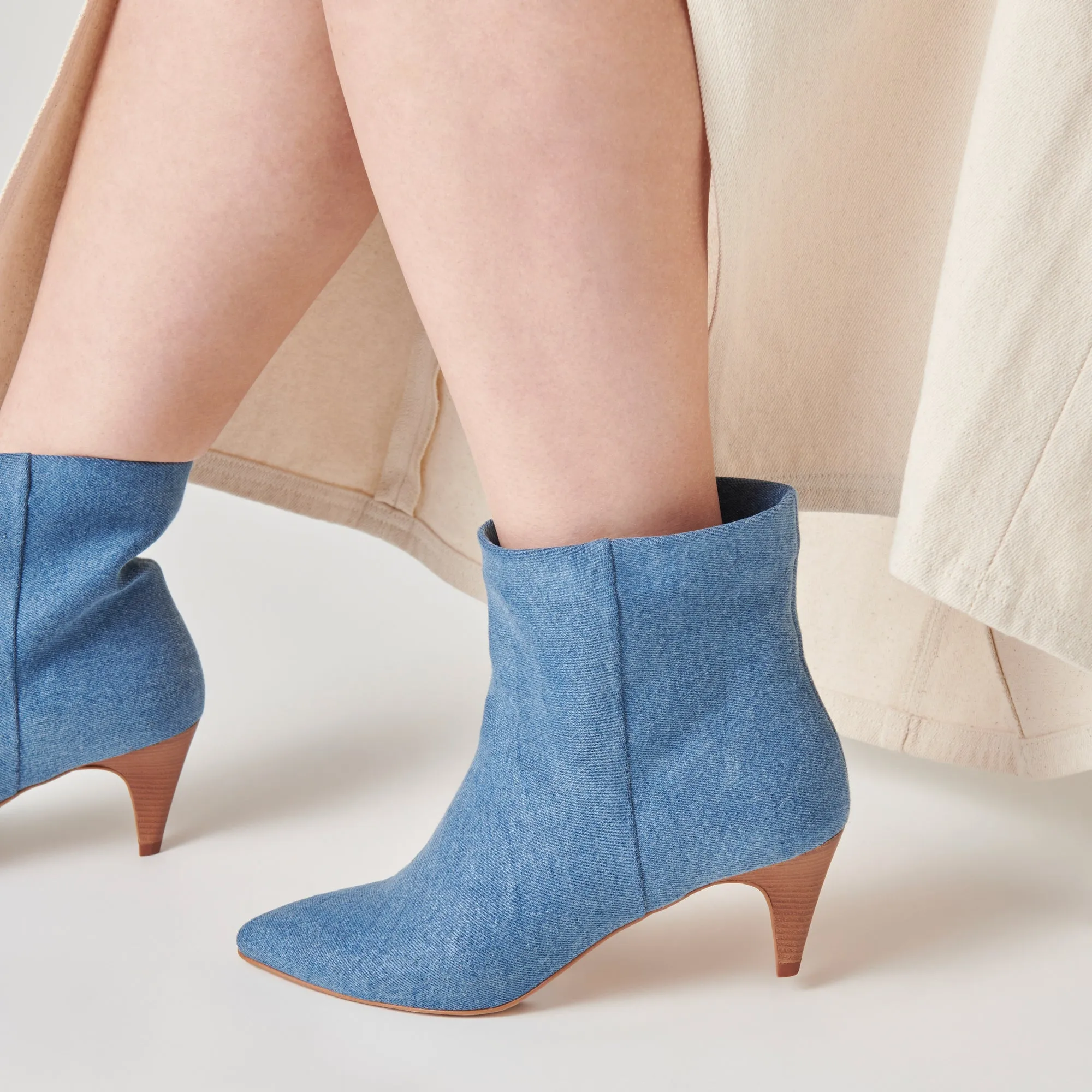 Blue Denim Booties for Women - Stylish and Comfortable Footwear