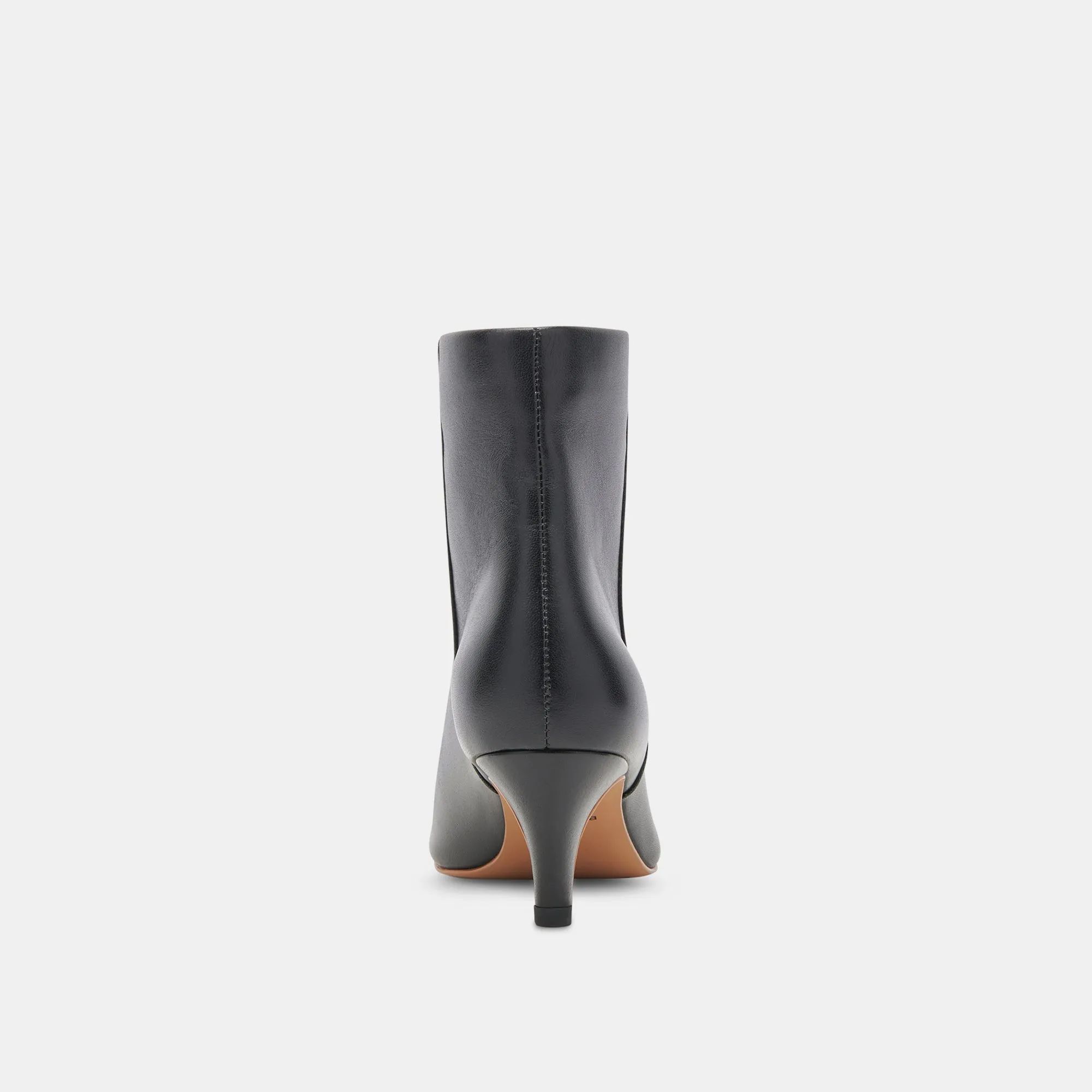 DEE WIDE BOOTIES JET BLACK LEATHER