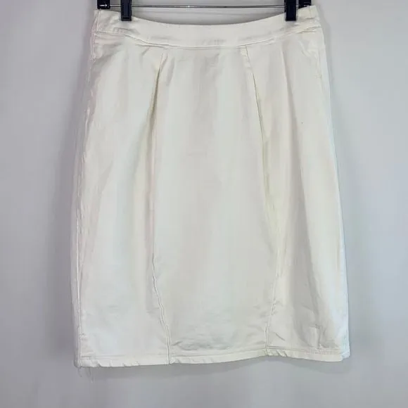 DolceAndGabbana White Denim Skirt