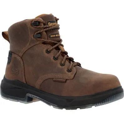 Georgia Men's Flxpoint Ultra 6" WP Comp Toe Work Boot -Brown- GB00552