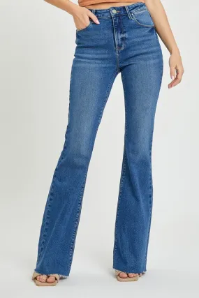 HR Raw Cut Hem Bootcut Jeans