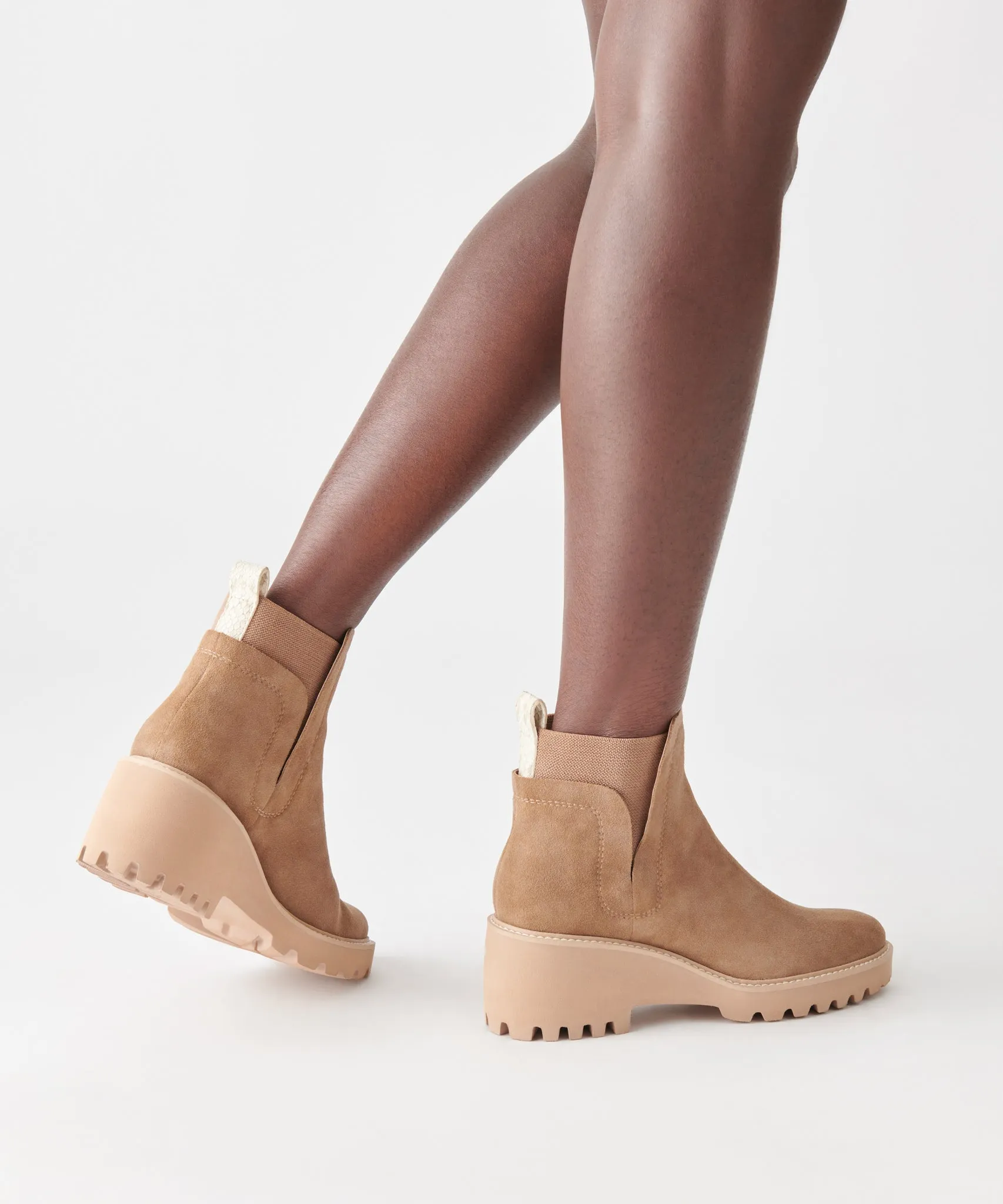 HUEY H2O WIDE BOOTIES MUSHROOM SUEDE