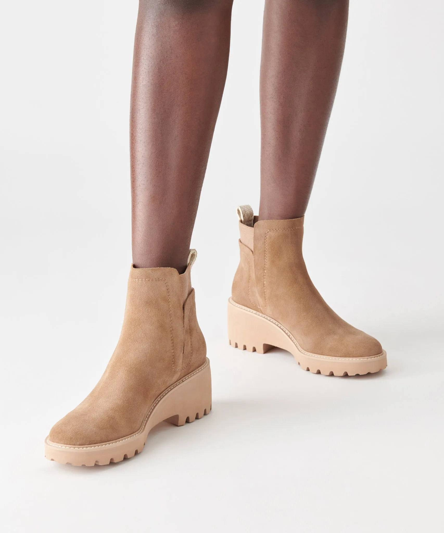 HUEY H2O WIDE BOOTIES MUSHROOM SUEDE