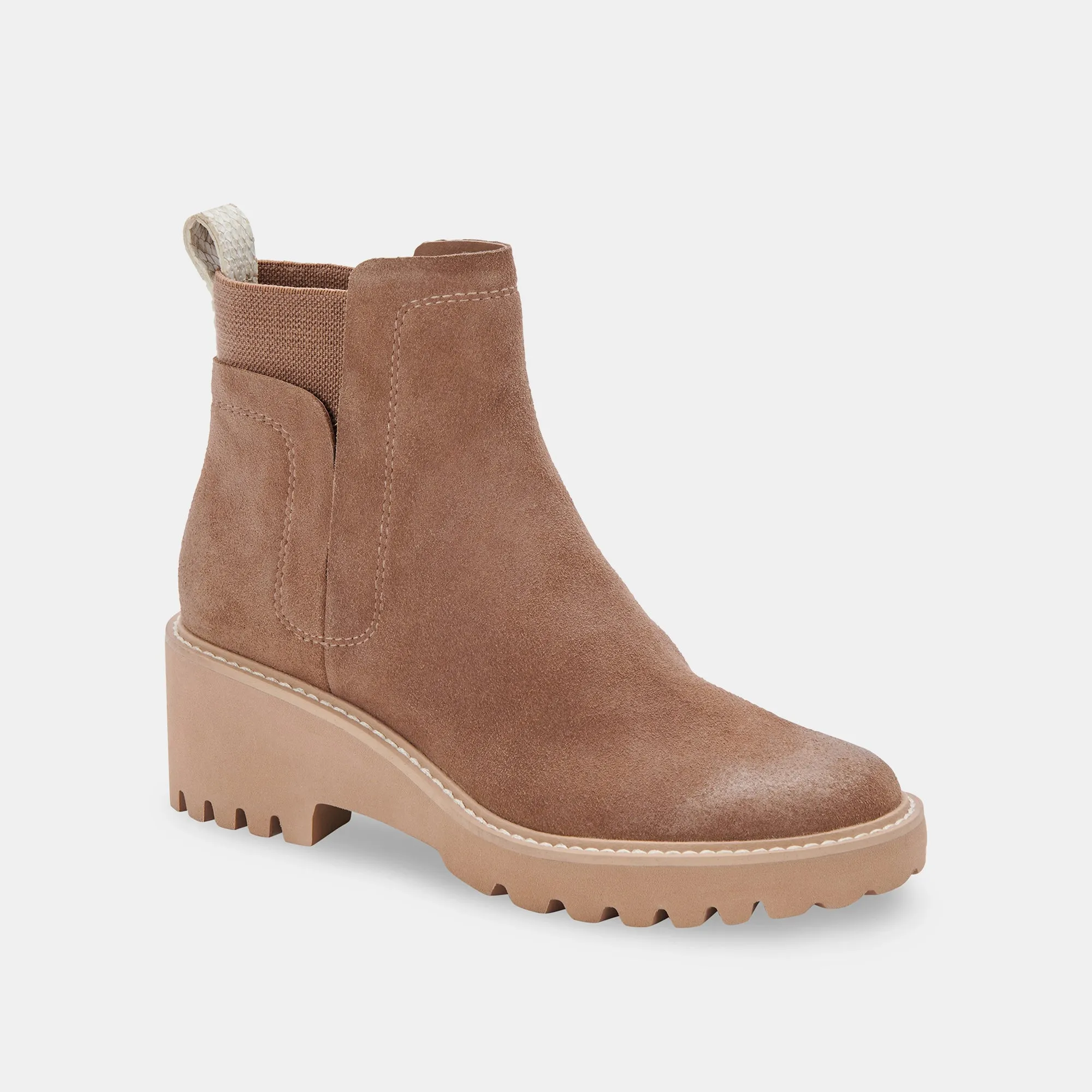 HUEY H2O WIDE BOOTIES MUSHROOM SUEDE