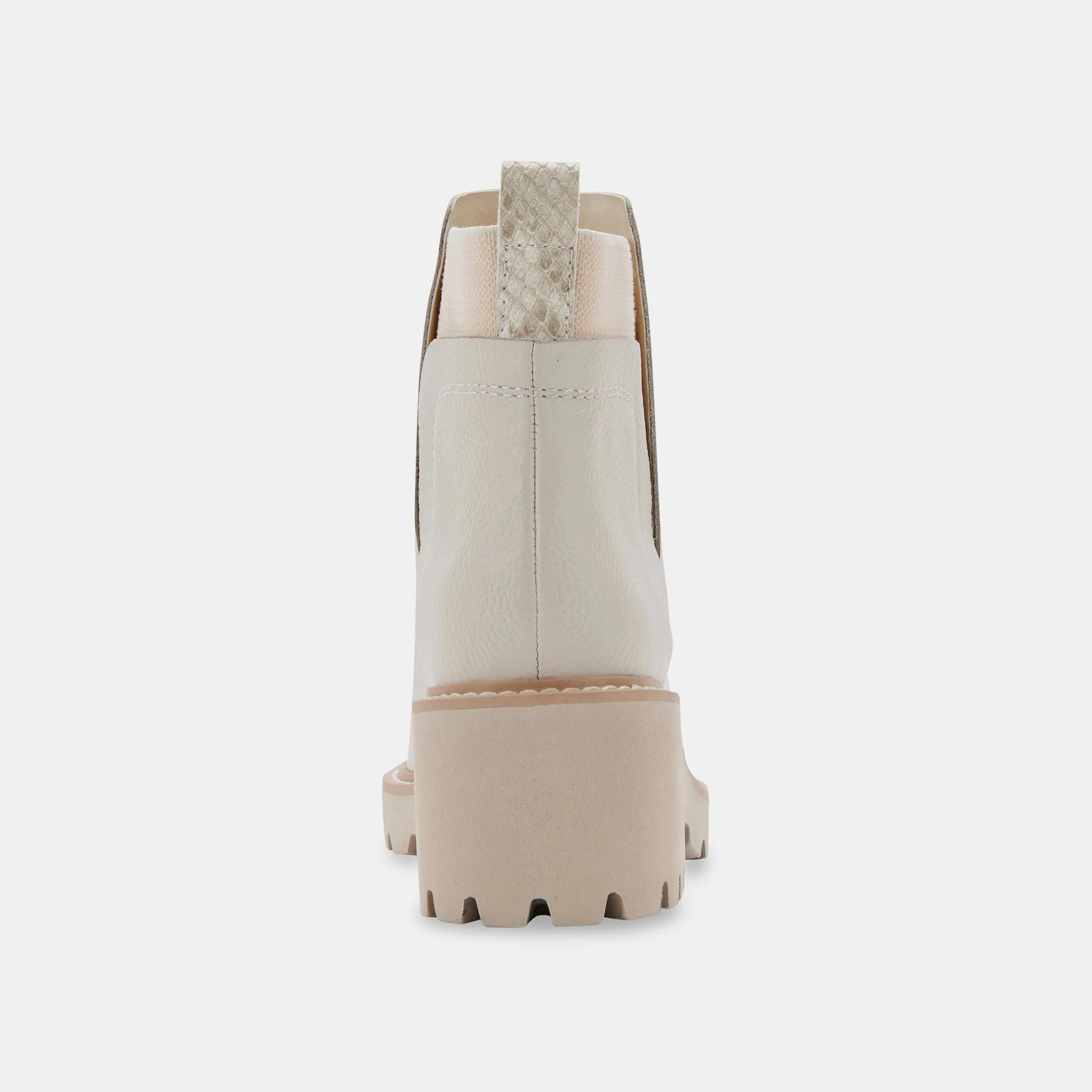 HUEY H2O WIDE BOOTIES OFF WHITE LEATHER