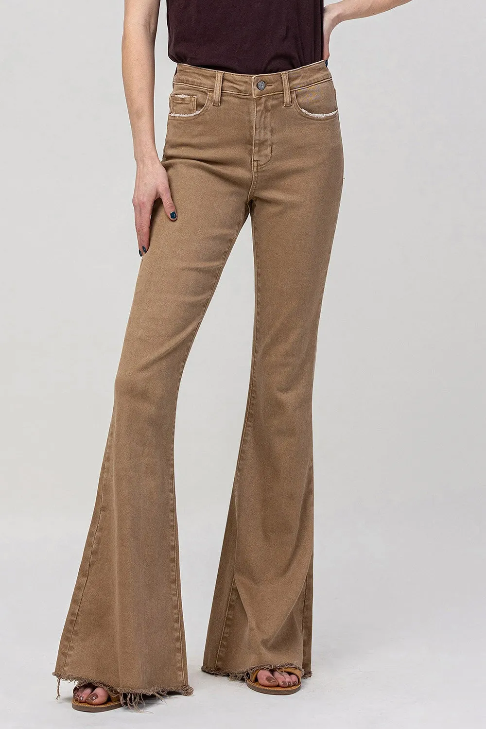 In The Sand Flare Jeans Mink