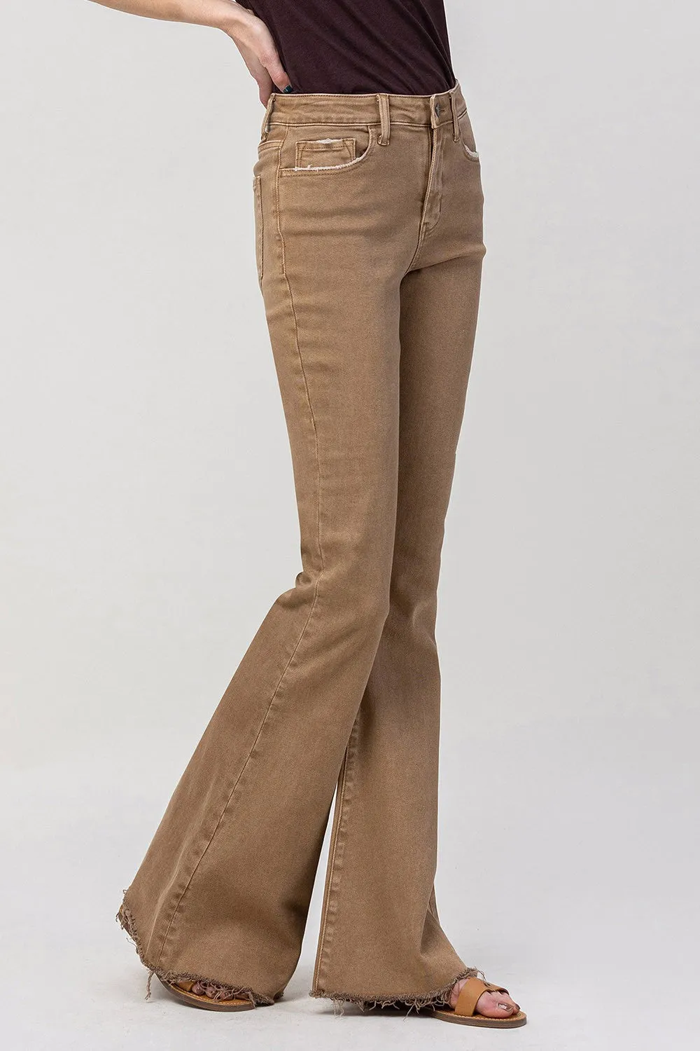 In The Sand Flare Jeans Mink