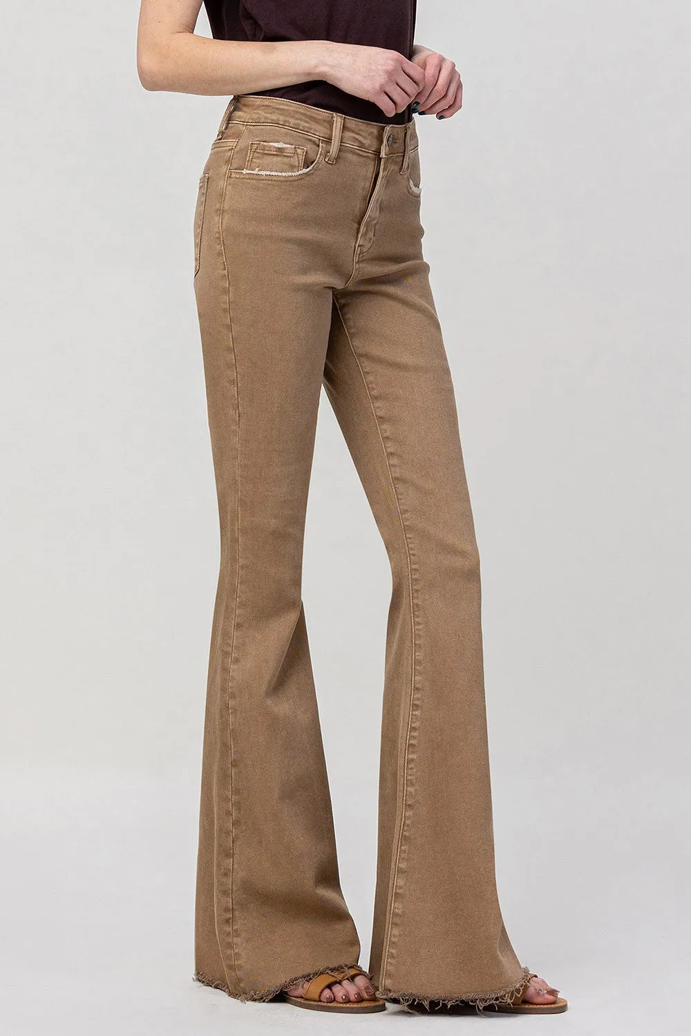 In The Sand Flare Jeans Mink