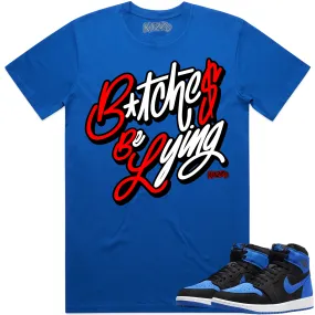 Jordan 1 Royal Suede 1s Shirt to Match - RED BBL