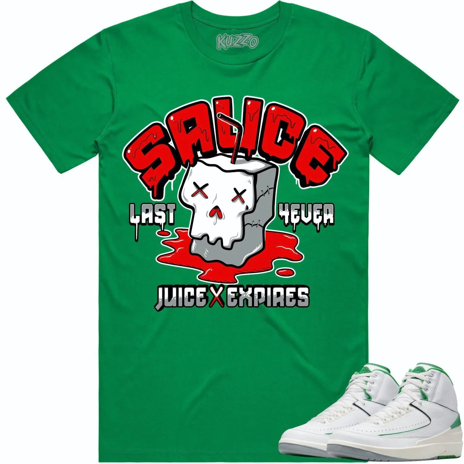 Jordan 2 Lucky Green 2s Shirt to Match - RED SAUCE