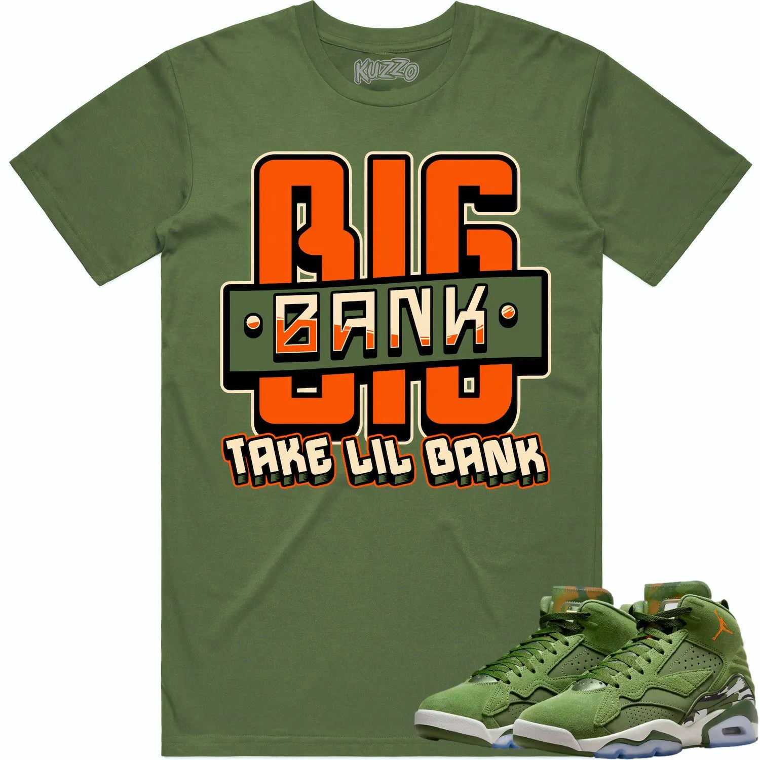 Jordan MVP Olive Sky J Shirt to Match - CELADON BIG BANK