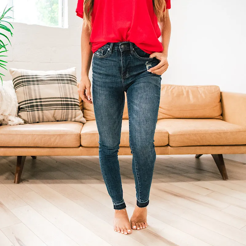 Judy Blue Reese Control Top Released Hem Jeans