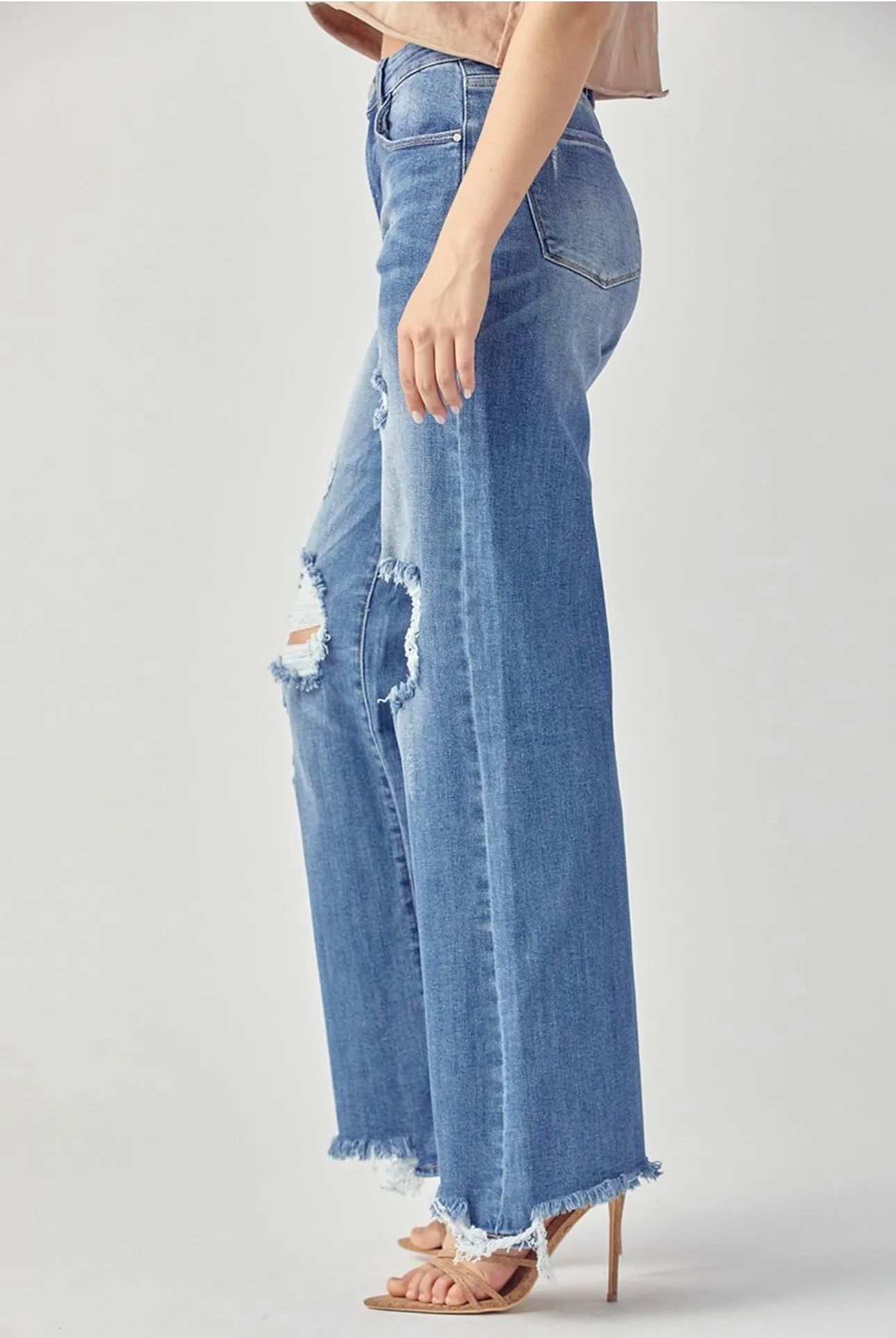 Kamryn Wide Leg Dad Jeans RDP5035