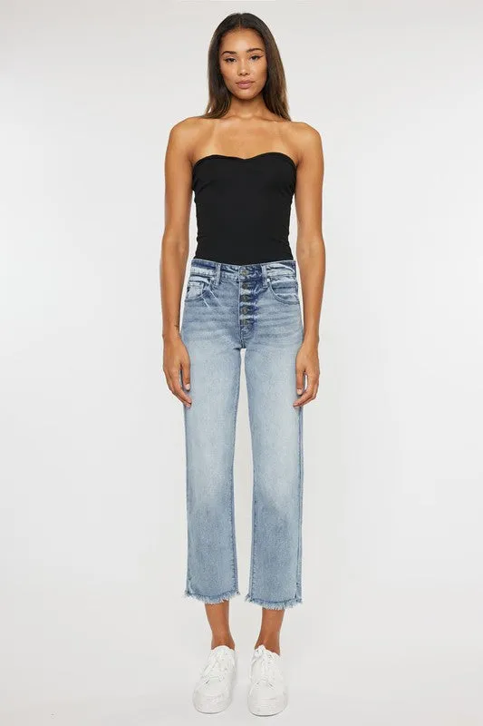 KanCan HIGH RISE STRAIGHT FIT JEANS