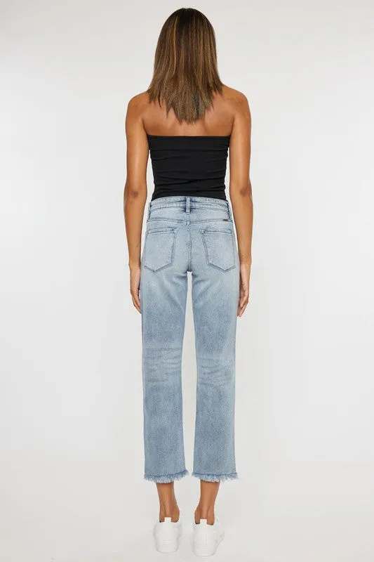 KanCan HIGH RISE STRAIGHT FIT JEANS