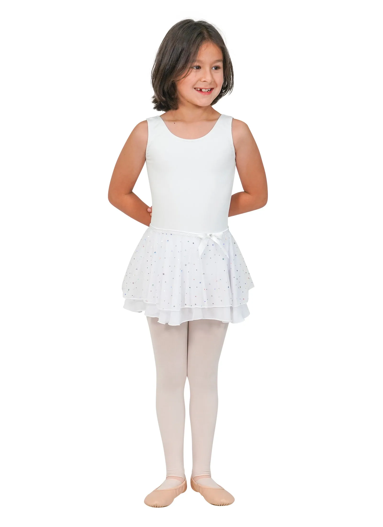 Kids Crystal Sparkle Dance Skirt