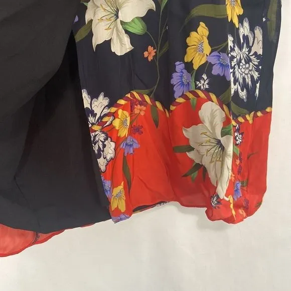 Kobi HalperinNWT Multi Floral Print Skirt