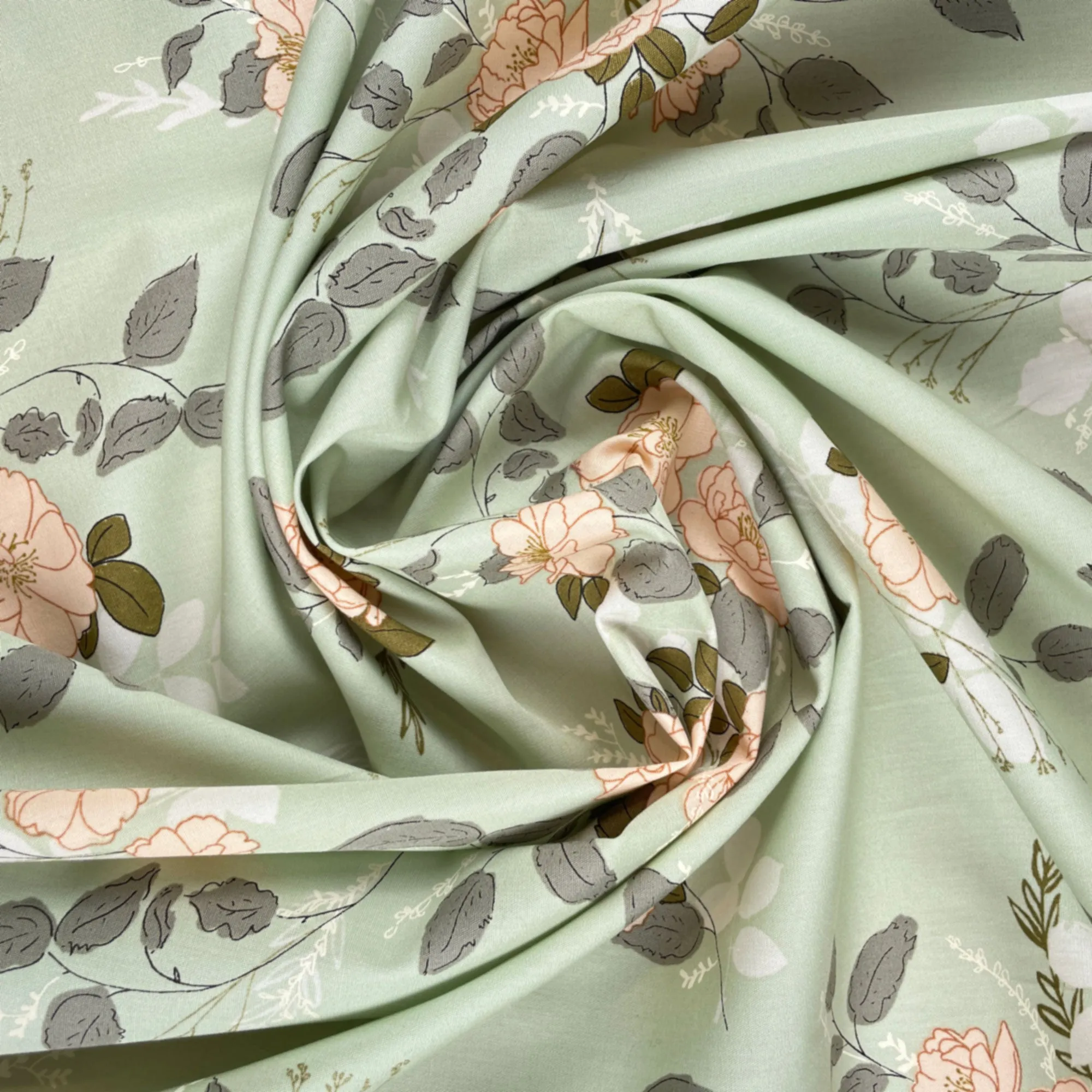 Lightweight Cotton Poplin in Marrell's Secret Garden