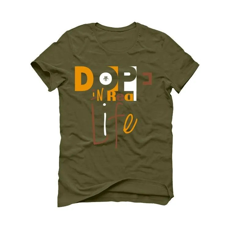 Nike Dunk Low Dusty Olive Gold Military Green T-Shirt (Dope in real life)