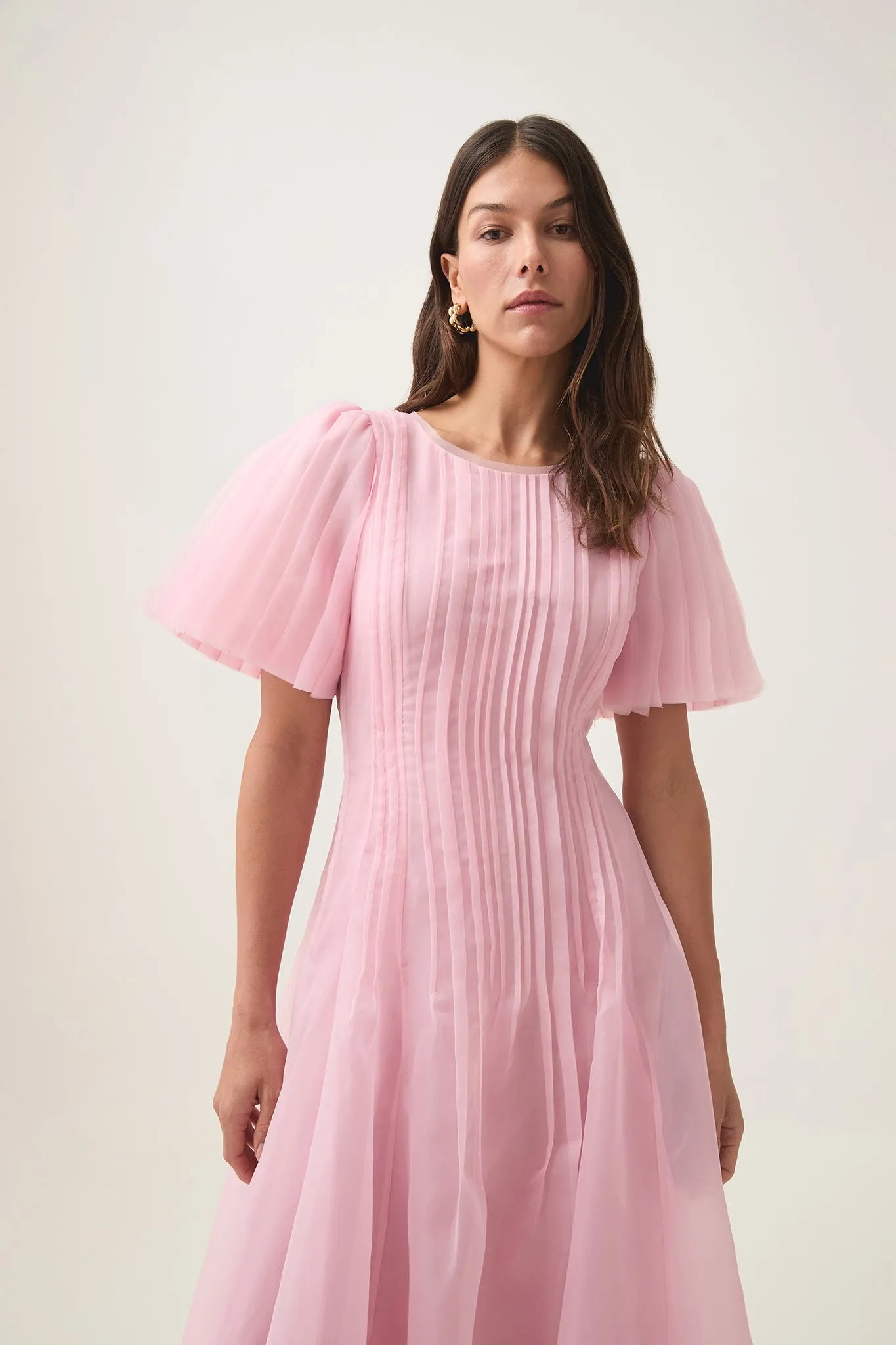 Nova Pleated Midi Dress