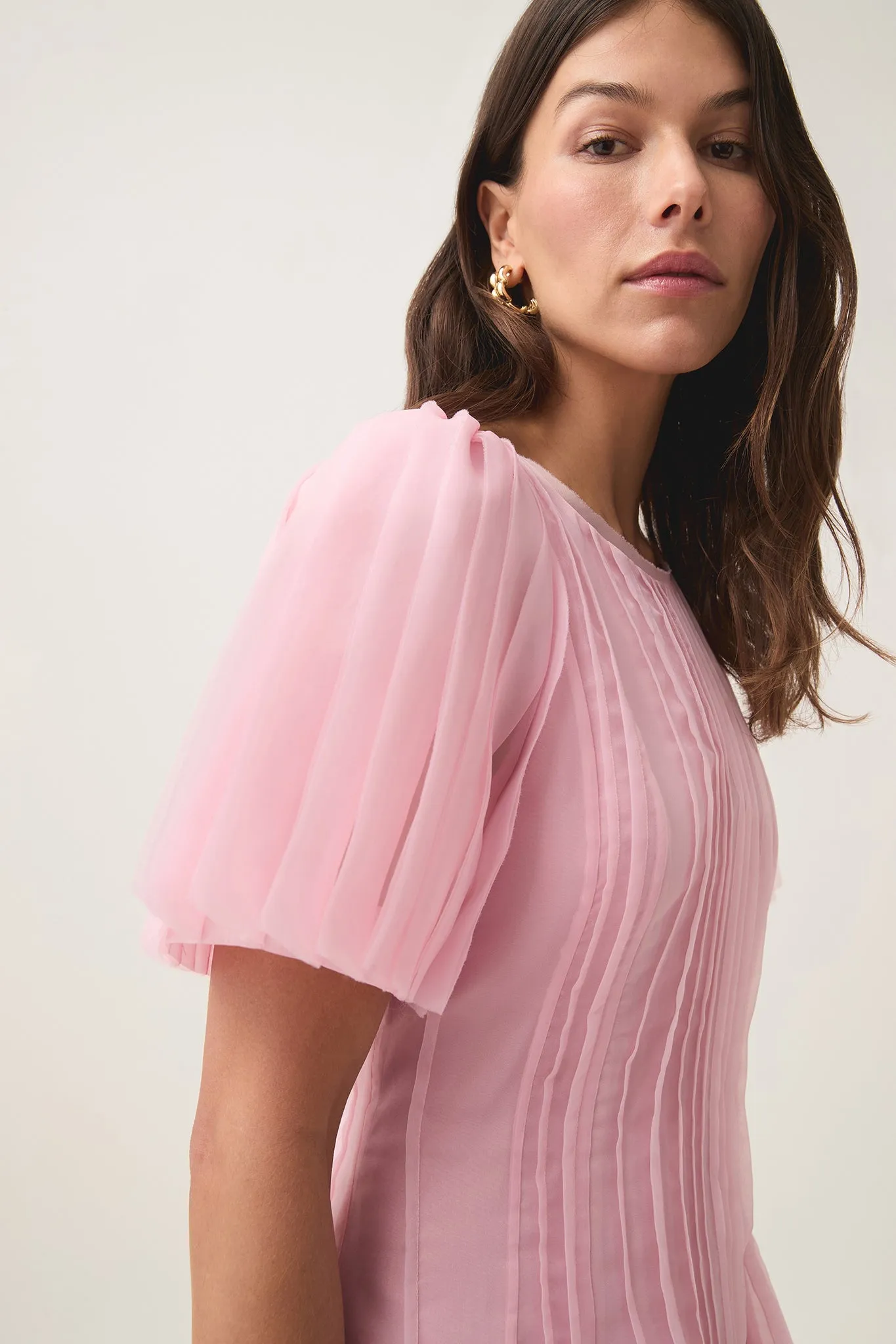 Nova Pleated Midi Dress