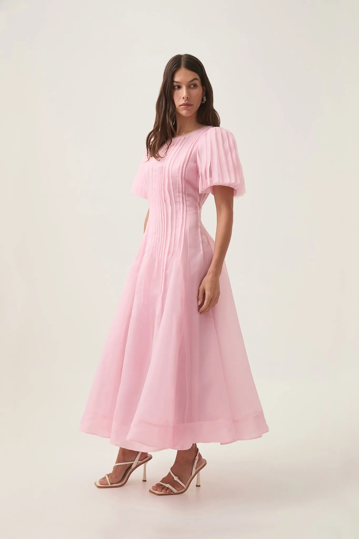 Nova Pleated Midi Dress